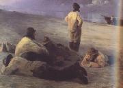 Peder Severin Kroyer, Fishermen on the Skagen Beach (nn02)